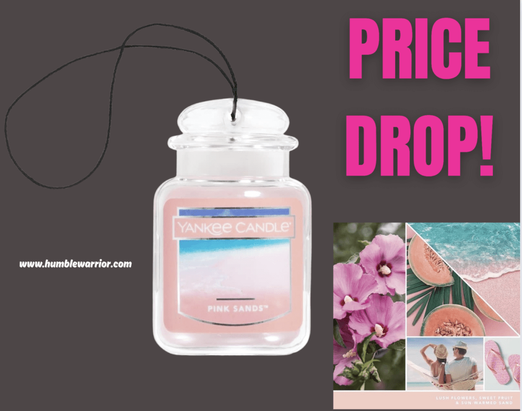 Yankee Candle Car Air Freshener in the Pink Sands scent!